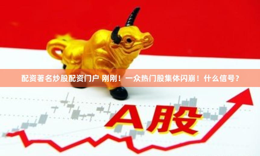 配资著名炒股配资门户 刚刚！一众热门股集体闪崩！什么信号？